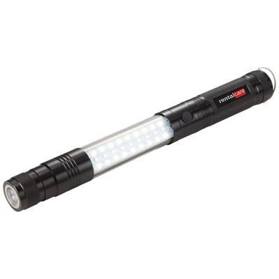 Branded Promotional SCOPE COB TORCH LIGHT AND PICK-UP TOOL in Black Solid Torch From Concept Incentives.