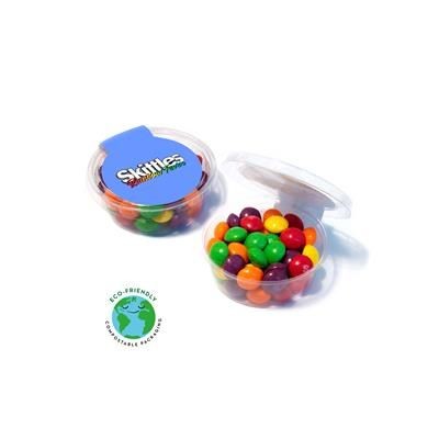 Branded Promotional MIDI ECO POT - SKITTLES Sweets From Concept Incentives.