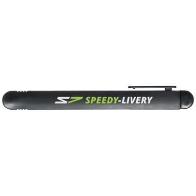 Branded Promotional SHARPY UTILITY KNIFE in Black Solid Knife From Concept Incentives.