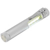 Branded Promotional STIX POCKET COB LIGHT with Clip & Magnet Base in Silver Technology From Concept Incentives.