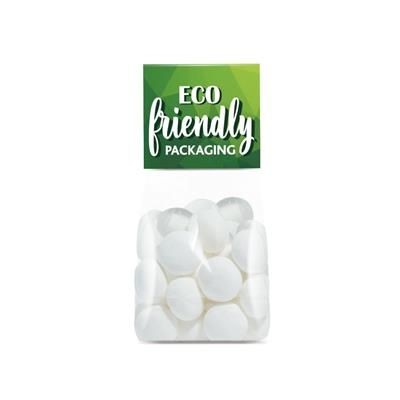 Branded Promotional ECO RANGE SMALL BLOCK BOTTOM BAG FILLED with Mints Imperials Mints From Concept Incentives.