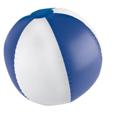 Branded Promotional KEY WEST BICOLOUR BEACH BALL in Blue & White Beach Ball From Concept Incentives.