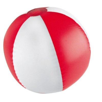 Branded Promotional KEY WEST BICOLOUR BEACH BALL in Red & White Beach Ball From Concept Incentives.