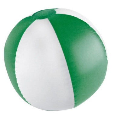 Branded Promotional KEY WEST BICOLOUR BEACH BALL in Green & White Beach Ball From Concept Incentives.