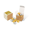 Branded Promotional ECO KRAFT CUBE with Foiled Chocolate Balls Chocolate From Concept Incentives.