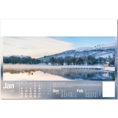 Branded Promotional LAKES, LANDSCAPES & LOCHS WALL CALENDAR Calendar From Concept Incentives.