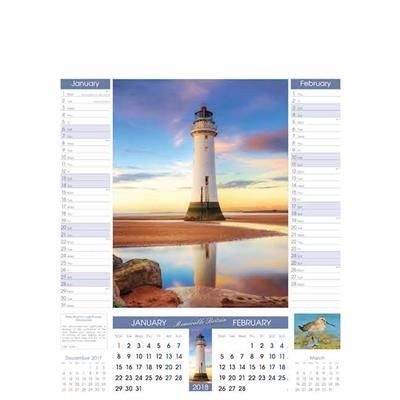 Branded Promotional MEMORABLE BRITAIN 6 LEAF WALL CALENDAR Calendar From Concept Incentives.