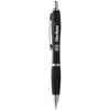 Branded Promotional MANDARINE BALL PEN with Soft-touch Grip in Black Solid Pen From Concept Incentives.