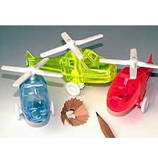 Branded Promotional PLASTIC HELICOPTER PENCIL SHARPENER Pencil Sharpener From Concept Incentives.