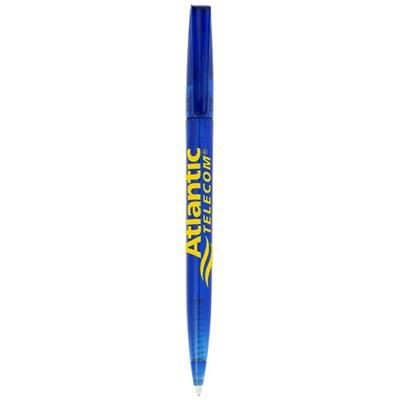 Branded Promotional LONDON BALL PEN in Navy Pen From Concept Incentives.