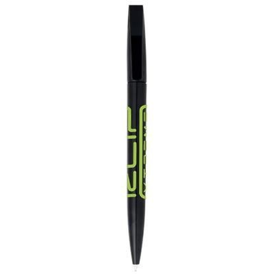 Branded Promotional LONDON BALL PEN in Black Solid Pen From Concept Incentives.