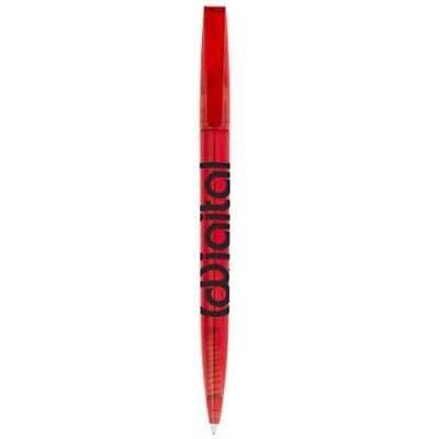 Branded Promotional LONDON BALL PEN in Red Pen From Concept Incentives.