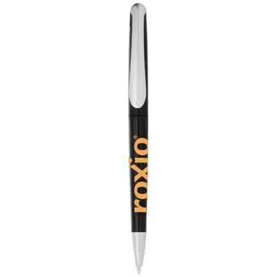 Branded Promotional SUNRISE BALL PEN in Black Shiny Pen From Concept Incentives.