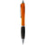 Branded Promotional NASH BALL PEN COLOUR BARREL AND BLACK GRIP in Orange-black Solid Pen From Concept Incentives.