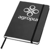 Branded Promotional CLASSIC A5 HARD COVER NOTE BOOK in Black Notebook from Concept Incentives.