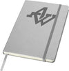 Branded Promotional CLASSIC A5 HARD COVER NOTE BOOK in Grey Notebook from Concept Incentives