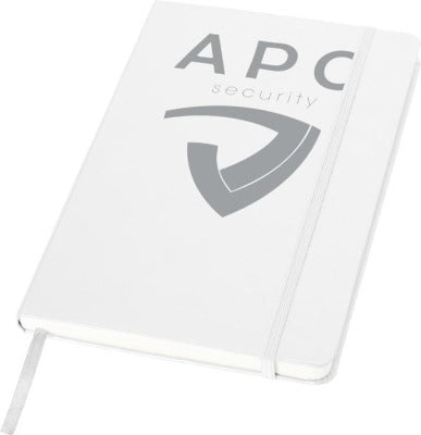 Branded Promotional CLASSIC A5 HARD COVER NOTE BOOK in White Notebook from Concept Incentives