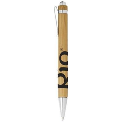 Branded Promotional CELUK BAMBOO BALL PEN in Brown Pen From Concept Incentives.