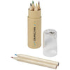 Branded Promotional KRAM 7-PIECE COLOUR PENCIL SET in Transparent Clear Transparent Pencil From Concept Incentives.