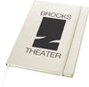Branded Promotional EXECUTIVE A4 HARD COVER NOTE BOOK in White Jotter From Concept Incentives.