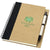 Branded Promotional PRIESTLY RECYCLED NOTE BOOK with Pen in Natural and Red Notebook From Concept Incentives.