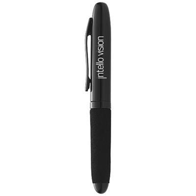 Branded Promotional VIENNA BALL PEN in Black Solid Pen From Concept Incentives.