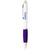 Branded Promotional NASH BALL PEN WHITE BARREL AND COLOUR GRIP in White Solid-purple Pen From Concept Incentives.