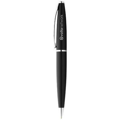 Branded Promotional UPPSALA BALL PEN in Black Matted Pen From Concept Incentives.