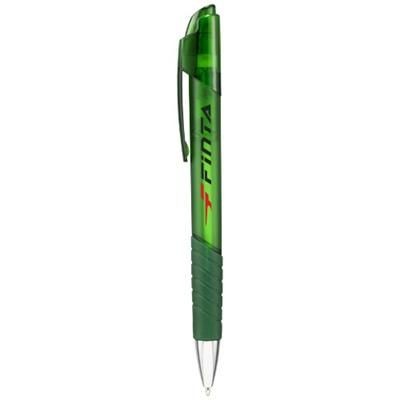 Branded Promotional PARRAL BALL PEN in Green Pen From Concept Incentives.