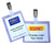 Branded Promotional HANGING CLIP BADGE in Clear Transparent Name Badge Holder From Concept Incentives.