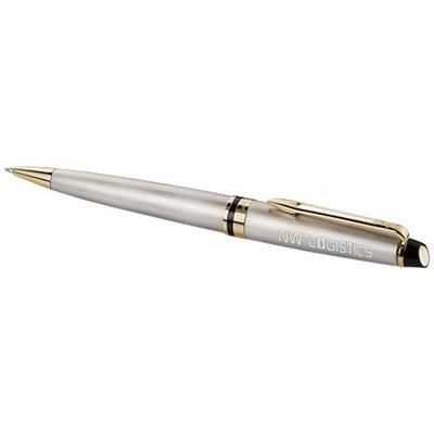 Branded Promotional EXPERT BALL PEN in Steel-gold Pen From Concept Incentives.