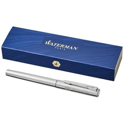 Branded Promotional GRADUATE FOUNTAIN PEN in Silver Chrome Pen From Concept Incentives.