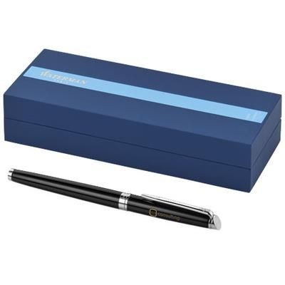 Branded Promotional H‚àö√¢MISPH‚àö√†RE ROLLERBALL PEN in Black Solid Pen From Concept Incentives.