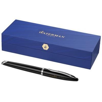 Branded Promotional CAR‚àö√†NE FOUNTAIN PEN in Black Solid Pen From Concept Incentives.