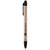 Branded Promotional PLANET RECYCLED STYLUS BALL PEN in Natural-black Solid Pen From Concept Incentives.