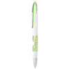 Branded Promotional RIO BALL PEN in White Solid-green Pen From Concept Incentives.