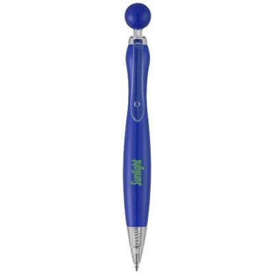 Branded Promotional NAPLES BALL PEN in Blue Pen From Concept Incentives.