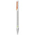 Branded Promotional NASSAU BALL PEN in White Solid-orange Pen From Concept Incentives.