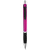 Branded Promotional TURBO BALL PEN with Rubber Grip in Pink-black Solid Pen From Concept Incentives.