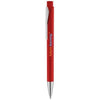 Branded Promotional PAVO BALL PEN with Squared Barrel in Red Pen From Concept Incentives.