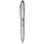 Branded Promotional NASH STYLUS BALL PEN with Colour Grip in White Solid Pen From Concept Incentives.