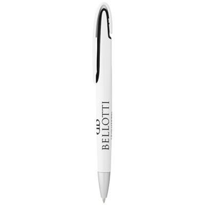 Branded Promotional RIO BALL PEN in Black Solid Pen From Concept Incentives.