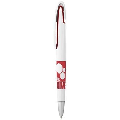 Branded Promotional RIO BALL PEN in Red Pen From Concept Incentives.