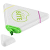 Branded Promotional BERMUDIAN TRIANGLE-SHAPED HIGHLIGHTER in White Solid Highlighter Pen From Concept Incentives.