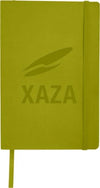 Branded Promotional CLASSIC A5 SOFT COVER NOTE BOOK in Green Notebook from Concept Incentives