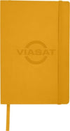 Branded Promotional CLASSIC A5 SOFT COVER NOTE BOOK in Yellow Notebook from Concept Incentives