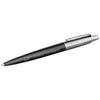 Branded Promotional JOTTER BOND STREET BALL PEN in Black Solid-silver Pen From Concept Incentives.