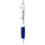 Branded Promotional NASH BALL PEN WHITE BARREL AND COLOUR GRIP in White Solid-royal Blue Pen From Concept Incentives.