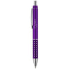 Branded Promotional BLING BALL PEN with Aluminium Metal Grip in Purple Pen From Concept Incentives.