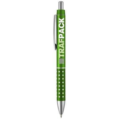 Branded Promotional BLING BALL PEN with Aluminium Metal Grip in Green Pen From Concept Incentives.